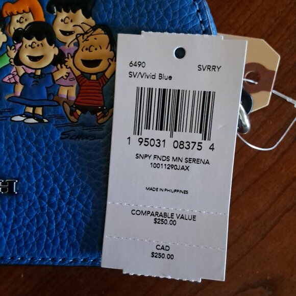 Coach X Peanuts Mini Serena Snoopy And Friends Crossbody Bag NEW - Picture 5 of 5